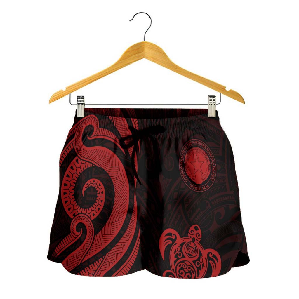 Northern Mariana Islands Women's Short - Red Tentacle Turtle - Polynesian Pride
