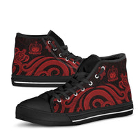 Samoa High Top Shoes - Red Tentacle Turtle - Polynesian Pride