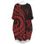 Niue Batwing Pocket Dress - Red Tentacle Turtle Women Red - Polynesian Pride