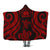 Samoa Hooded Blanket - Red Tentacle Turtle Hooded Blanket Red - Polynesian Pride