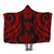 Tahiti Hooded Blanket - Red Tentacle Turtle Hooded Blanket Red - Polynesian Pride