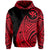 Hawaii Kanaka Polynesian Hoodie Tatoo Style Red - Polynesian Pride