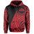 Hawaii Mauna Kea Polynesian Hoodie Tatoo Style Red - Polynesian Pride