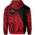 Hawaii Mauna Kea Polynesian Hoodie Tatoo Style Red - Polynesian Pride