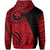 Hawaii Kanaka Polynesian Hoodie Tatoo Style Red - Polynesian Pride