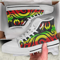 Pohnpei High Top Shoes - Reggae Tentacle Turtle - Polynesian Pride