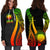 Northern Mariana Islands Women's Hoodie Dress - Reggae Polynesian Tentacle Tribal Pattern - Polynesian Pride