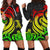 Nauru Women Hoodie Dress - Reggae Tentacle Turtle Reggae - Polynesian Pride