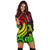 Tahiti Women Hoodie Dress - Reggae Tentacle Turtle - Polynesian Pride