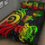 Marshall Islands Quilt Bed Set - Reggae Tentacle Turtle Crest - Polynesian Pride