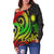 Northern Mariana Islands Women's Off Shoulder Sweater - Reggae Tentacle Turtle - Polynesian Pride