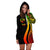 Tonga Women's Hoodie Dress - Reggae Polynesian Tentacle Tribal Pattern - Polynesian Pride