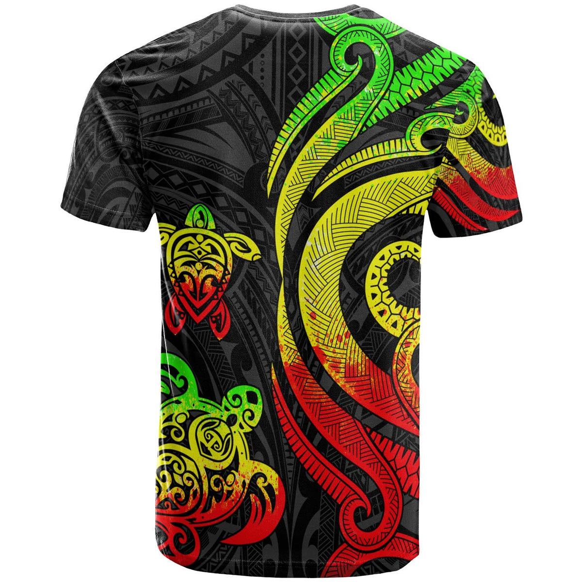 Nauru T Shirt Reggae Tentacle Turtle - Polynesian Pride