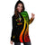 Kosrae Women's Hoodie Dress - Reggae Polynesian Tentacle Tribal Pattern - Polynesian Pride