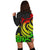 Hawaii Women Hoodie Dress - Reggae Tentacle Turtle - Polynesian Pride