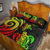 Marshall Islands Quilt Bed Set - Reggae Tentacle Turtle Crest - Polynesian Pride