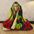 Tuvalu Hooded Blanket - Reggae Tentacle Turtle - Polynesian Pride