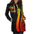 Samoa Women's Hoodie Dress - Reggae Polynesian Tentacle Tribal Pattern - Polynesian Pride