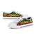 Marshall Islands Low Top Canvas Shoes - Reggae Tentacle Turtle Crest - Polynesian Pride