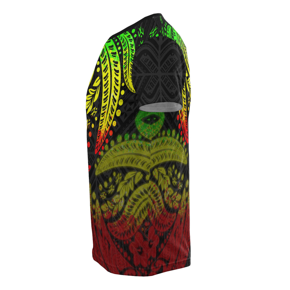 Polynesian Patterns T Shirt Reggae Color - Polynesian Pride