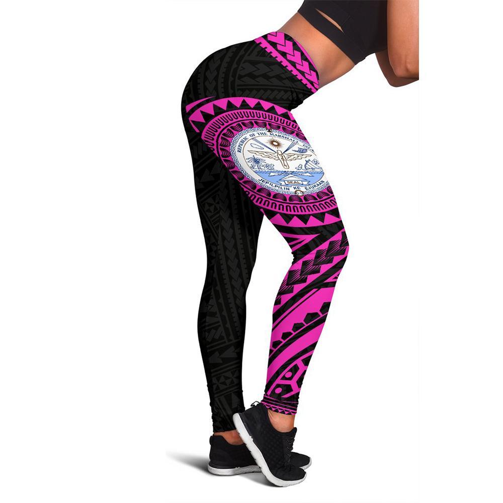 Marshall Islands 1st Leggings (Pink) A6 Pink - Polynesian Pride