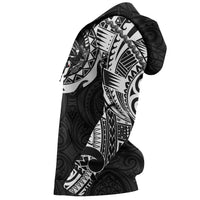 New Zealand Rugby Hoodie, Maori Tattoo Rugby Zip up Hoodie - Polynesian Pride