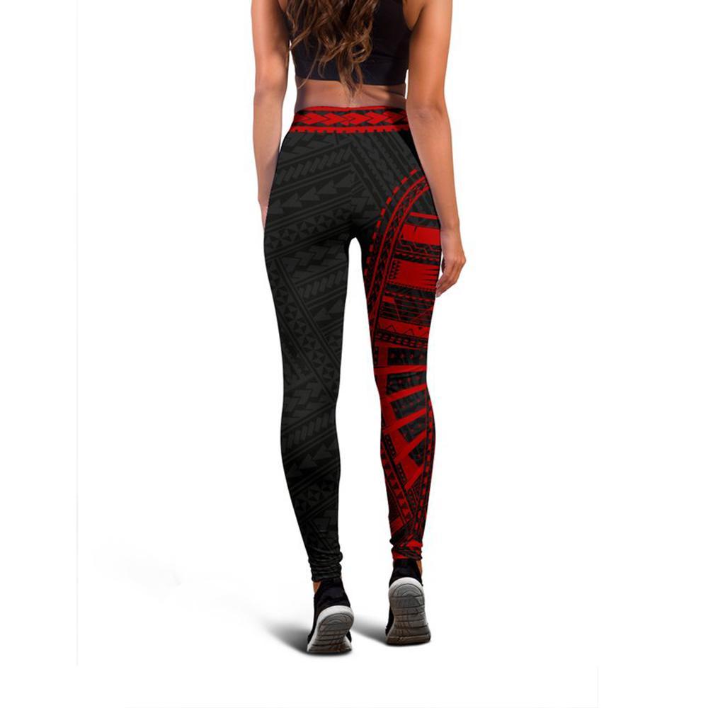 Micronesia Rising Leggings (Red) A16 - Polynesian Pride