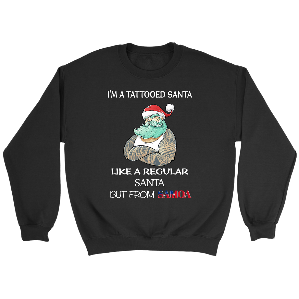 Samoa T Shirt Im A Tattooed Santa - Polynesian Pride