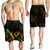 Tonga Polynesian Men's Shorts - Turtle With Blooming Hibiscus Reggae - Polynesian Pride