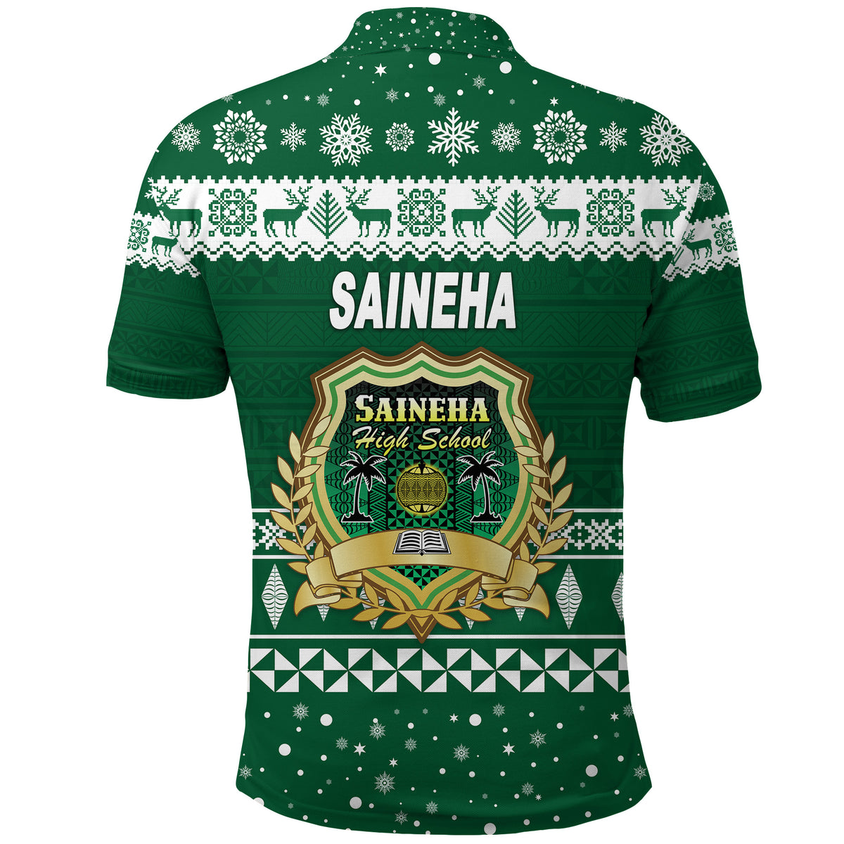Saineha High School Christmas Polo Shirt Simple Style LT8 - Polynesian Pride
