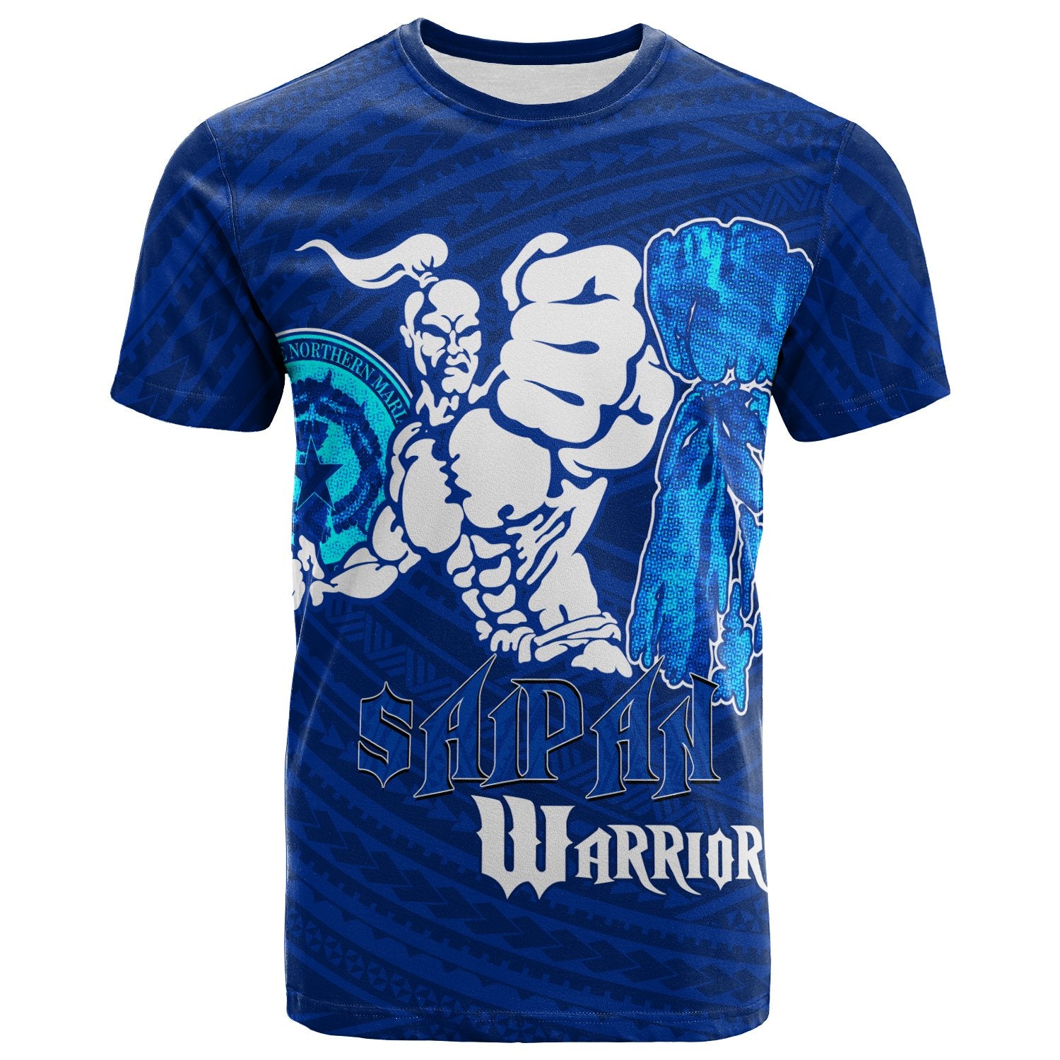 Northern Mariana Islands T Shirt Saipan Warrior Unisex Blue - Polynesian Pride