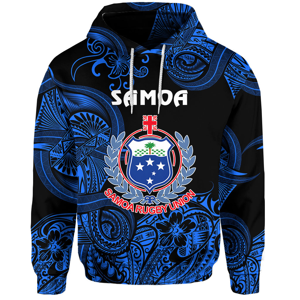 Custom Samoa Manu Hoodie Rugby Unique Style Black LT8 - Polynesian Pride