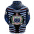 Custom Manu Samoa Rugby Zip Hoodie Creative Style Black - Polynesian Pride