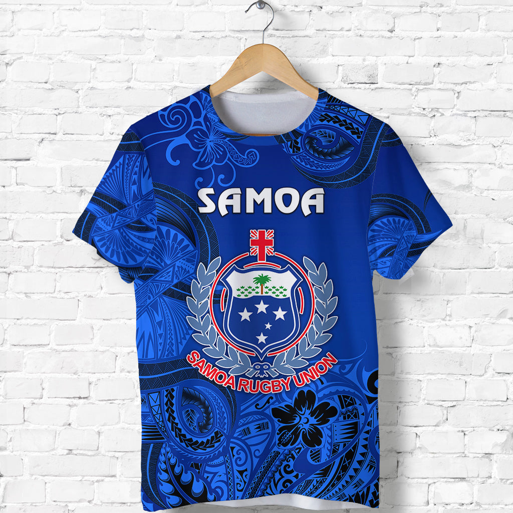 Samoa Manu T Shirt Rugby Unique Style Full Blue LT8 - Polynesian Pride