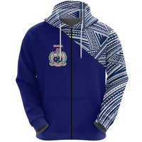 Custom Manu Samoa Rugby Zip Hoodie Original Style - Polynesian Pride