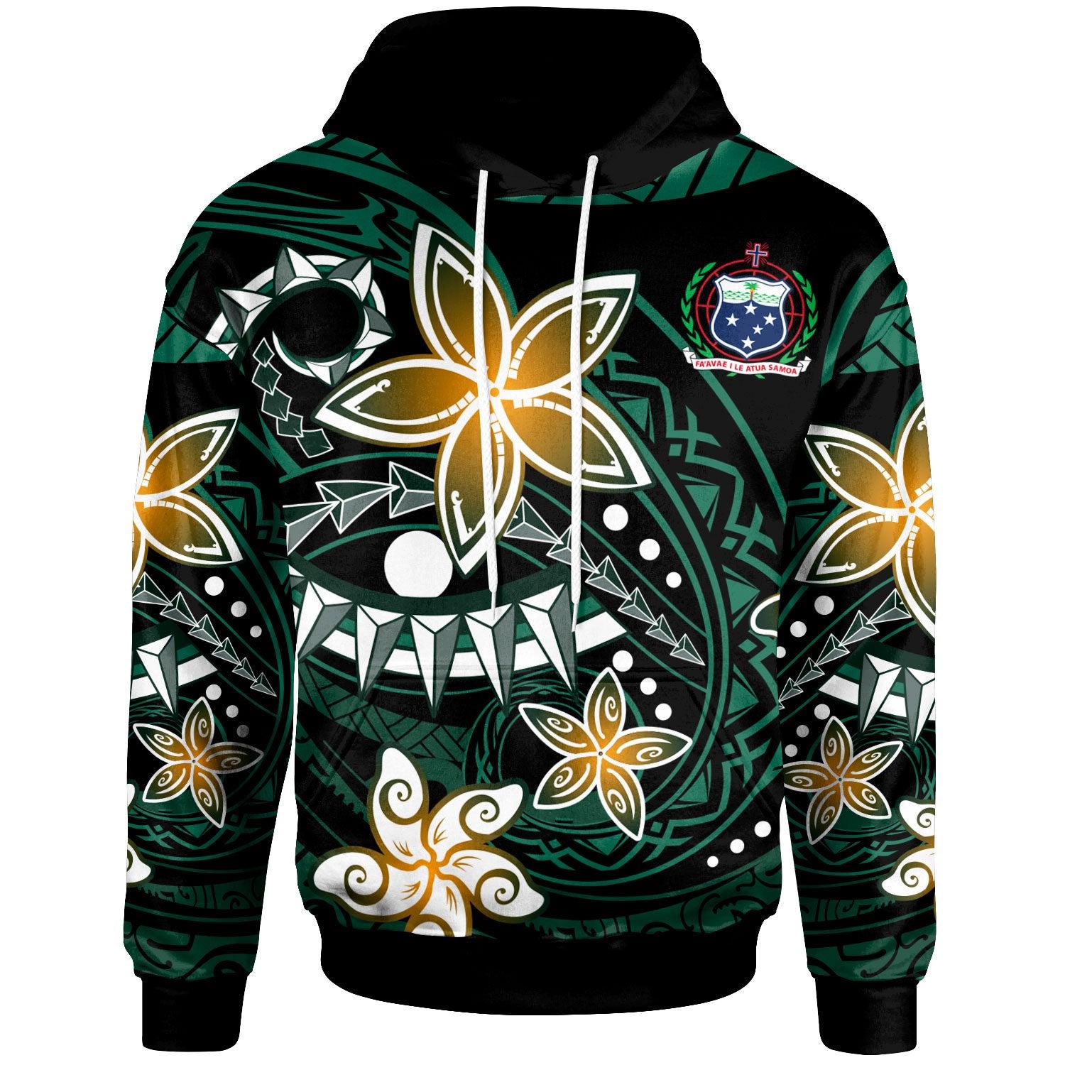 Samoa Hoodie Spring Style Black Color Unisex Black - Polynesian Pride