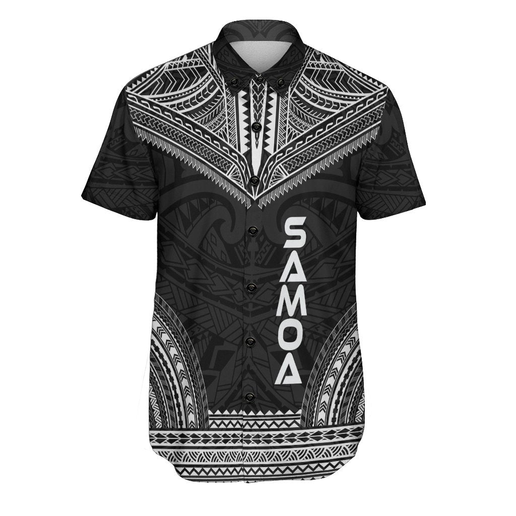 Samoa Polynesian Chief Shirt - Black Version Men Black - Polynesian Pride