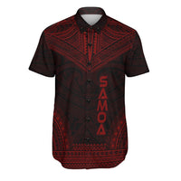 Samoa Polynesian Chief Shirt - Red Version Men Red - Polynesian Pride