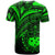 Samoa T Shirt Green Color Cross Style - Polynesian Pride