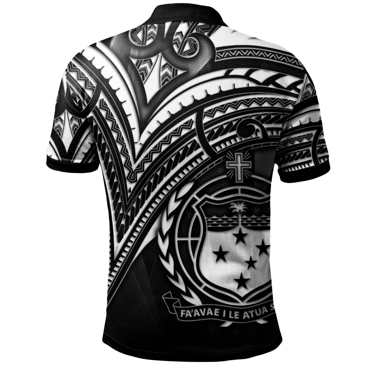 Samoa Polo Shirt Cross Style - Polynesian Pride