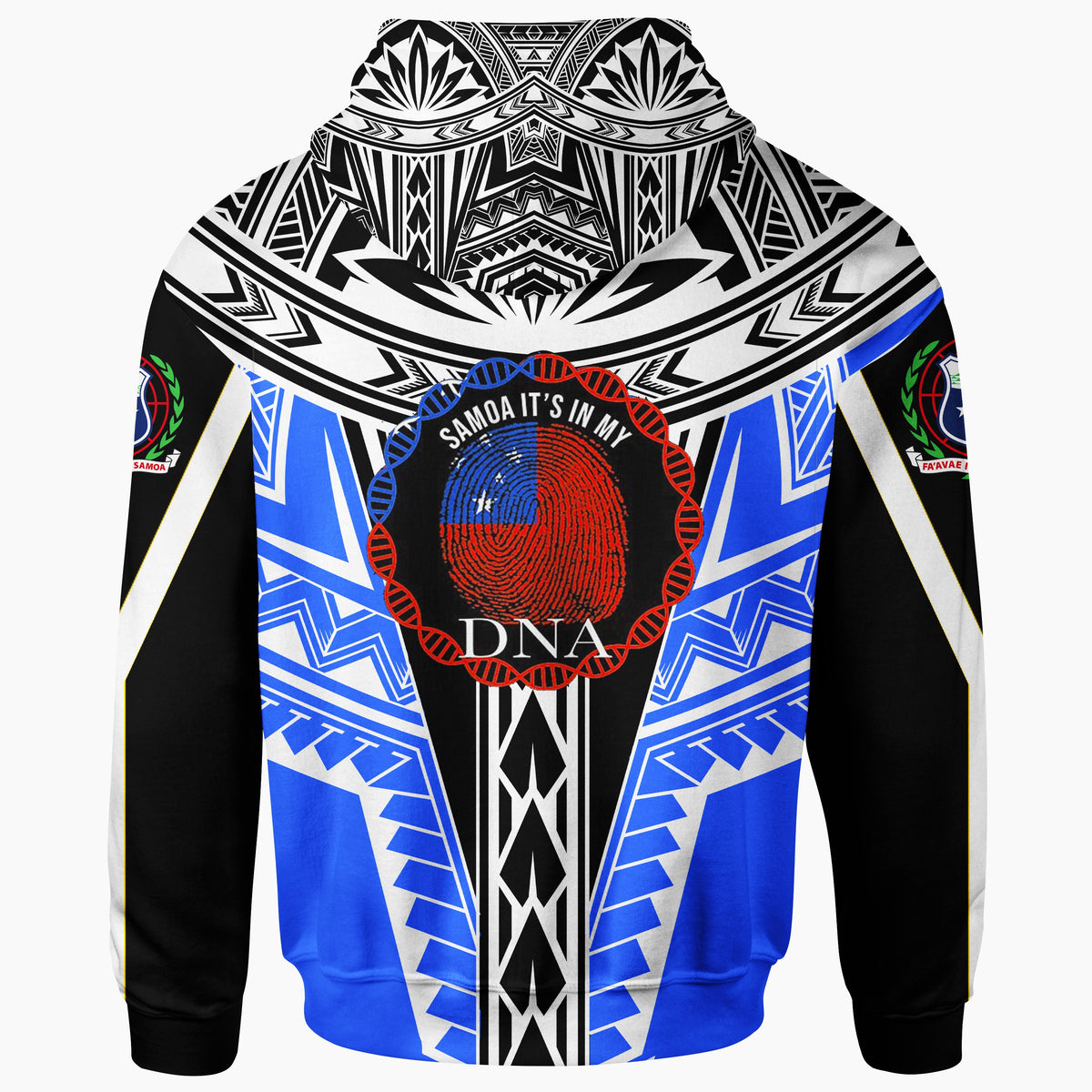 Samoa Hoodie Its In My DNA Blue Color - Polynesian Pride