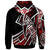 Hawaii Zip up Hoodie Tribal Flower Special Pattern Red Color - Polynesian Pride