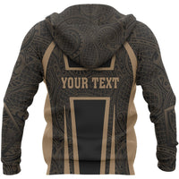 Hawaiian Kanaka Maoli Hoodie Sport Style Gold Version - Polynesian Pride