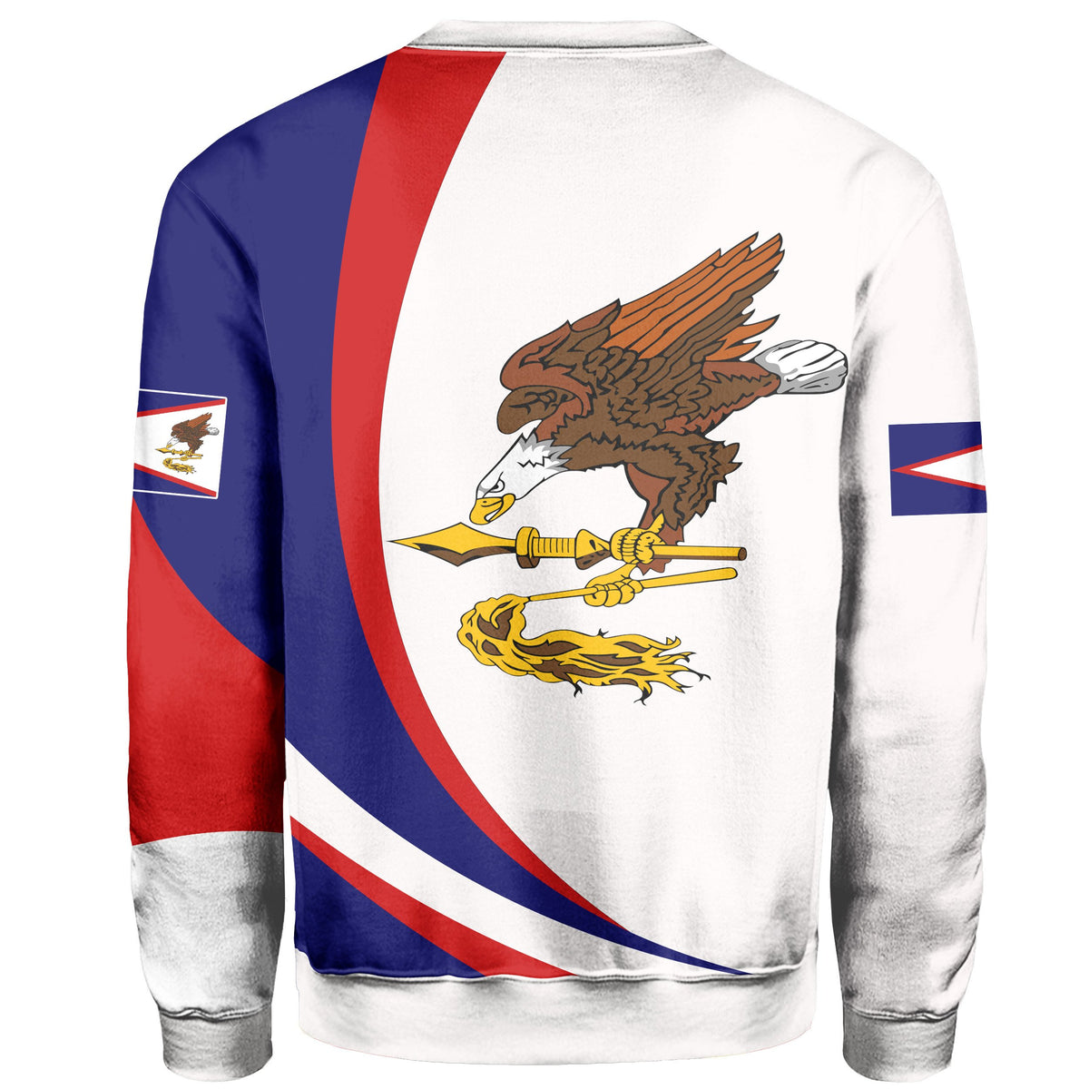 American Samoa Hoodie Sweatshirt Arch Style - Polynesian Pride