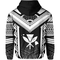 Hawaii Kanaka Polynesian Hoodie Active White - Polynesian Pride