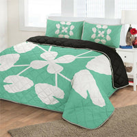 Hawaiian Royal Pattern Quilt Bed Set - Seafoarm - D3 Style - Polynesian Pride