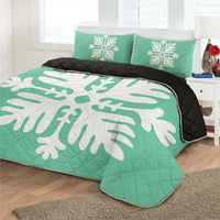 Hawaiian Royal Pattern Quilt Bed Set - Seafoarm - H2 Style - AH - Polynesian Pride