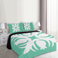 Hawaiian Royal Pattern Quilt Bed Set - Seafoarm - I1 Style - AH - Polynesian Pride