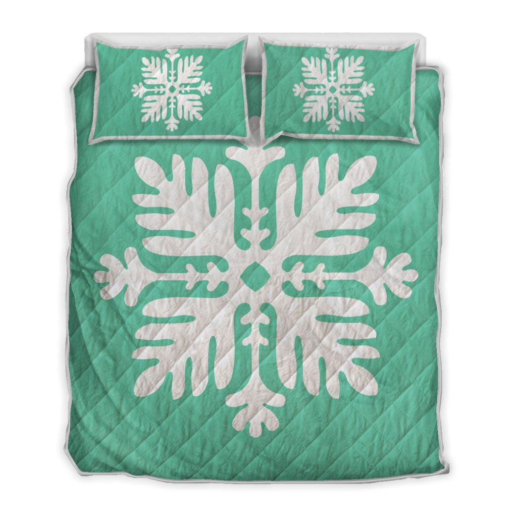 Hawaiian Royal Pattern Quilt Bed Set - Seafoarm - H2 Style - AH Seafoarm - Polynesian Pride