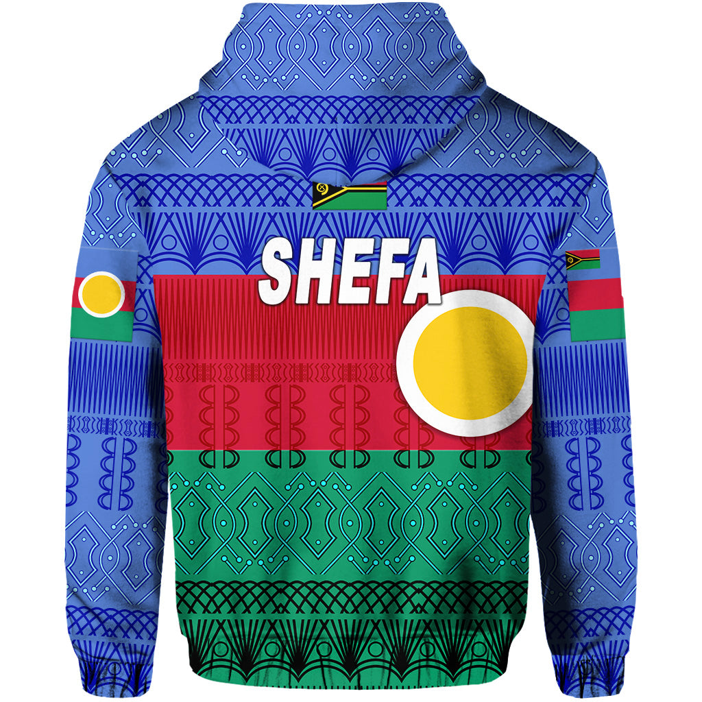 Custom Shefa Province Hoodie Vanuatu Pattern Traditional Style LT8 - Polynesian Pride